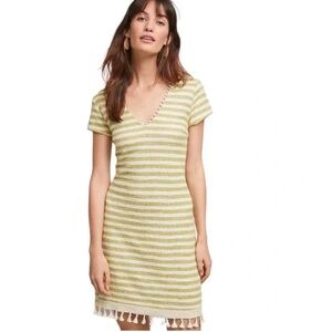 Anthropologie Dolan green striped dress